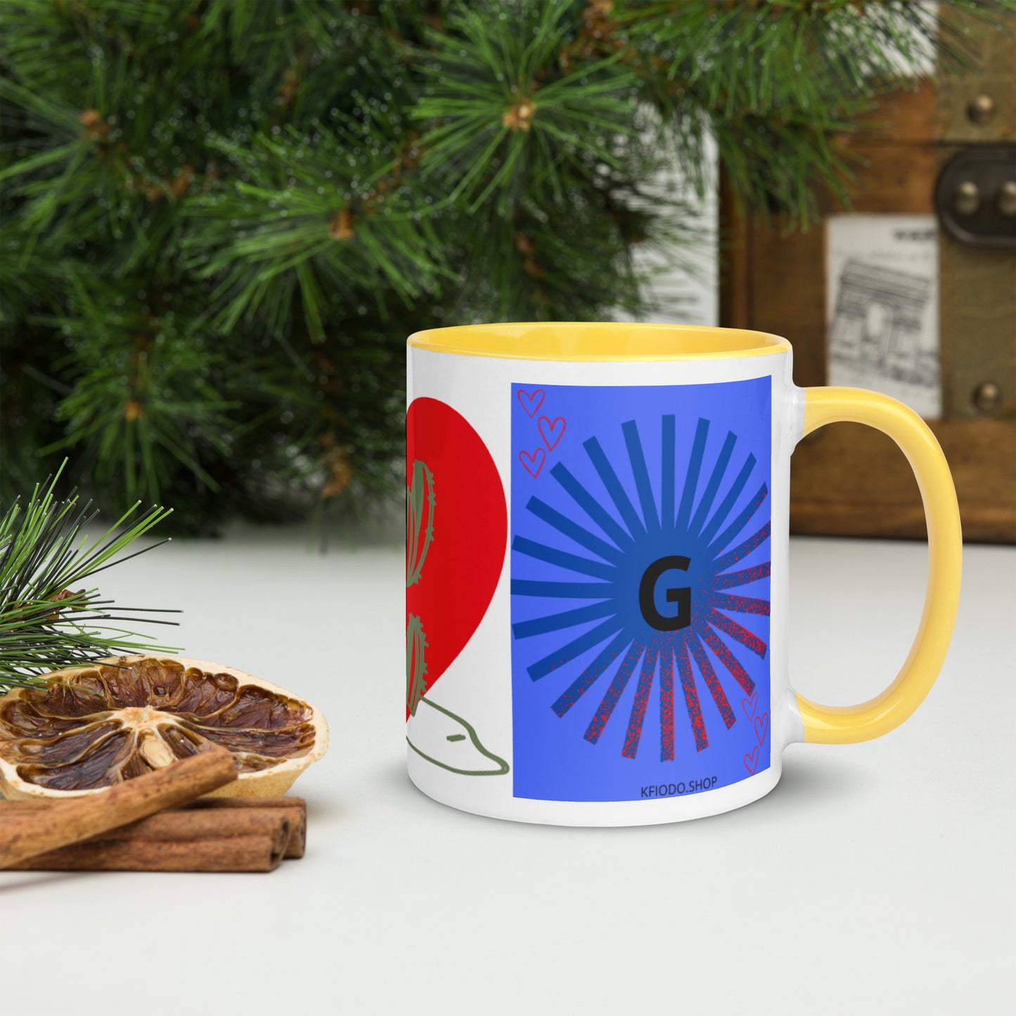 Mug *G  à Intérieur Coloré