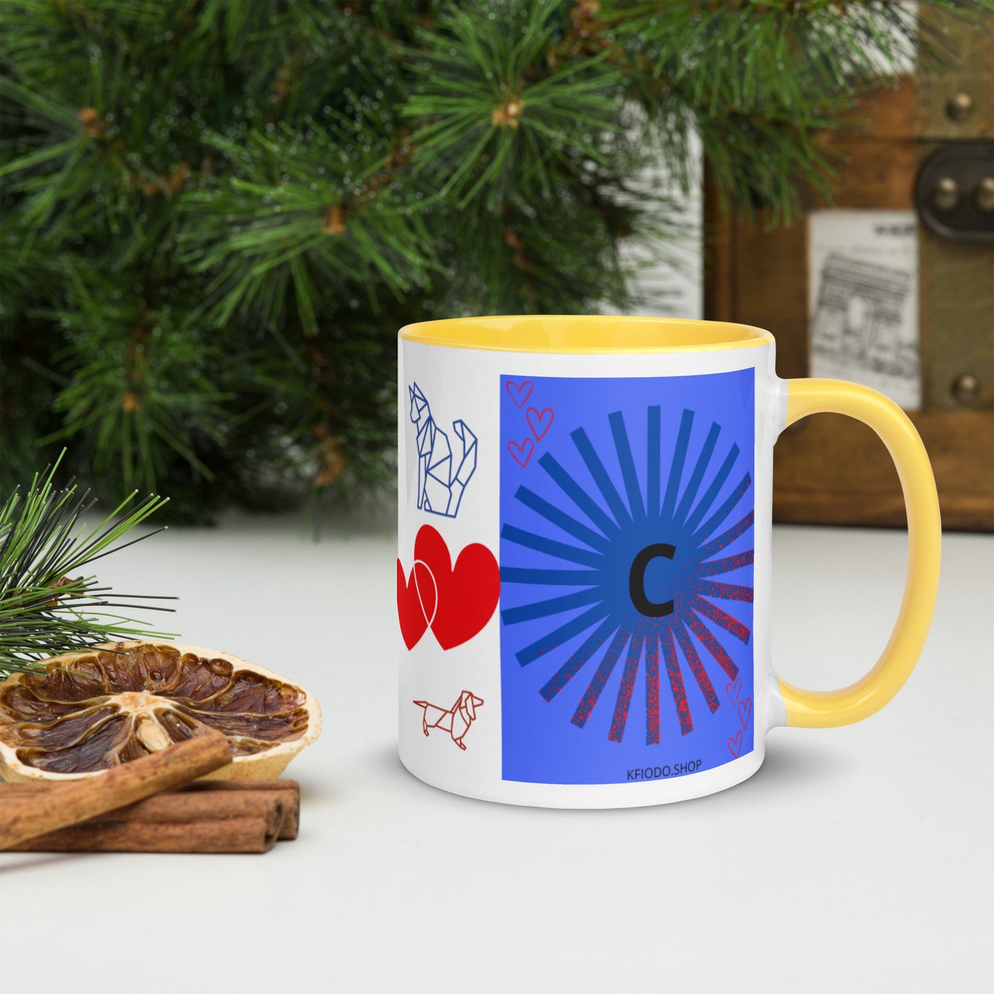 Mug *C  à Intérieur Coloré