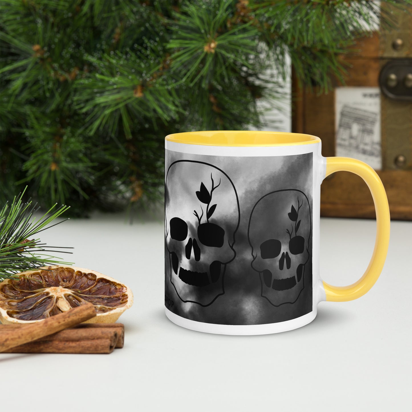 Mug à Intérieur Coloré SKULL #4