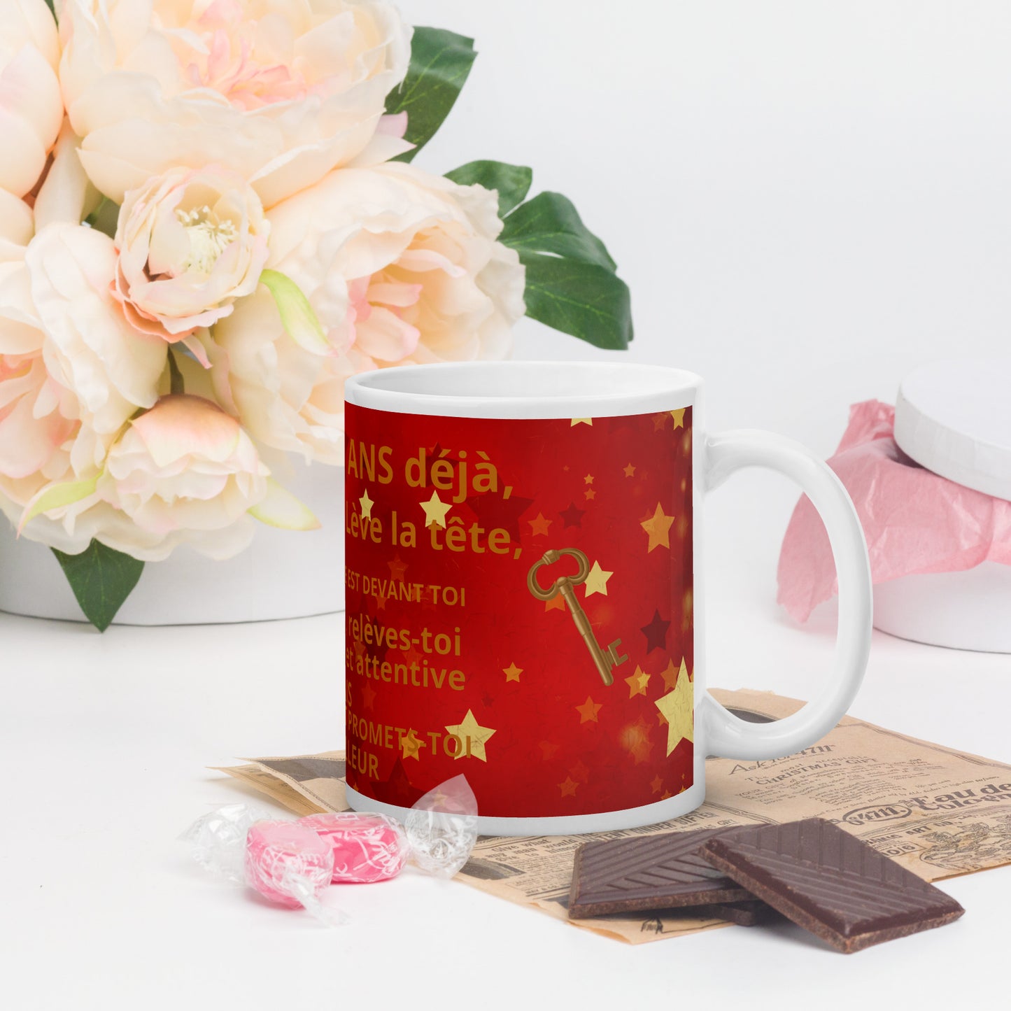 Mug Blanc Brillant *MOTIVATION pour ELLE #2